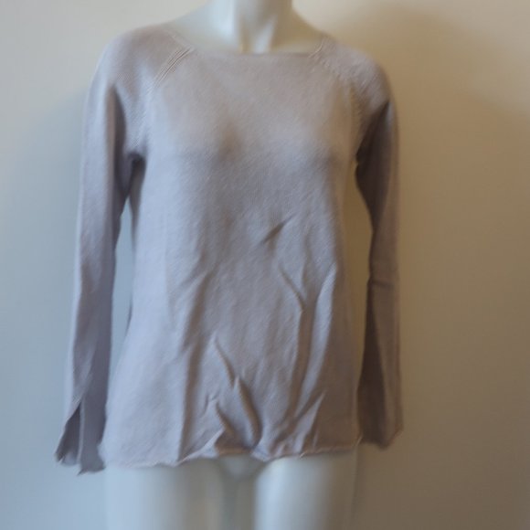 LISA TODD LINEN RIBBON LACE UP PULLOVER SWEATER M* - Picture 2 of 15